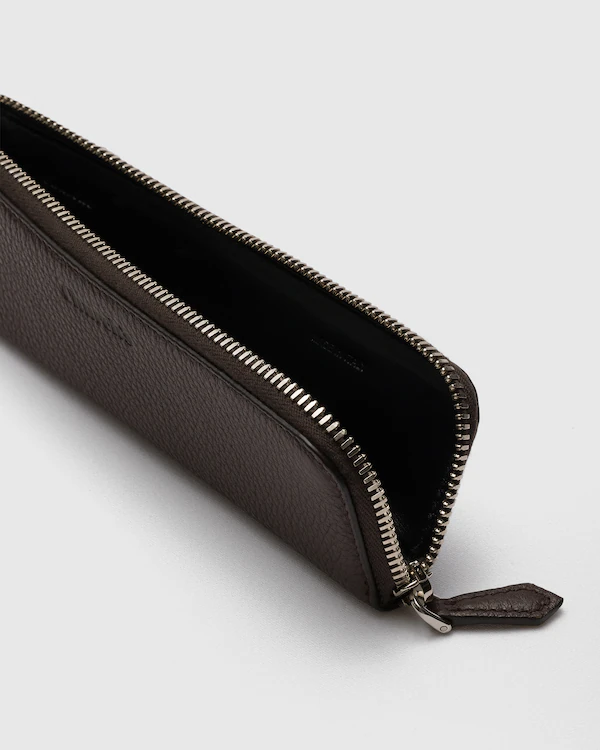 Porte-stylo en cuir de veau imprimé cerf