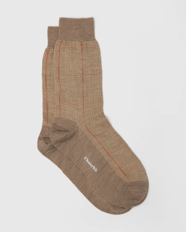 Chaussettes en laine Prince of Wales Chaussettes en laine Prince of Wales