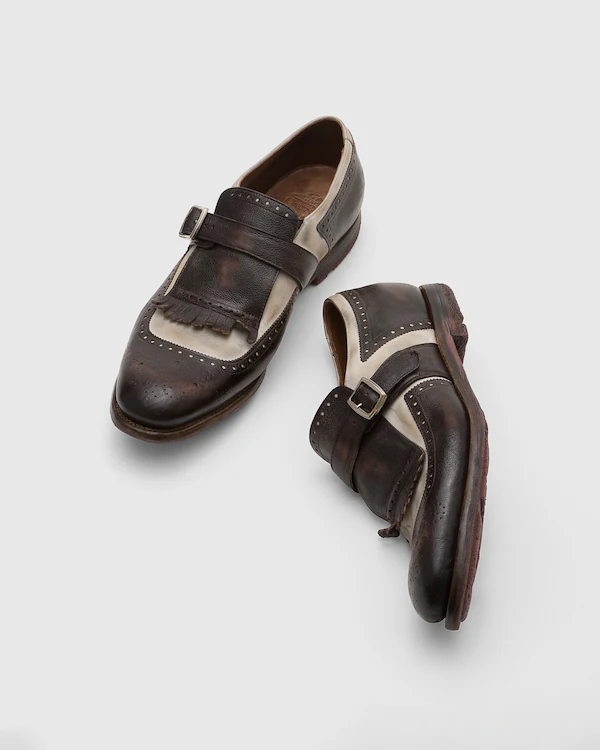 Mocassin Shanghai en veau glacé et nabuk