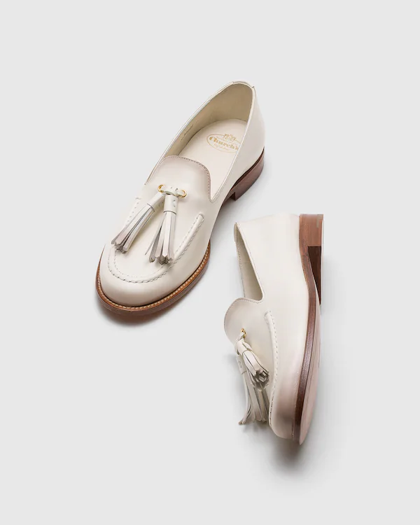 Mocassin en cuir de veau avec pompon Renee