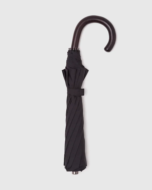 Parapluie télescopique avec manche en érable