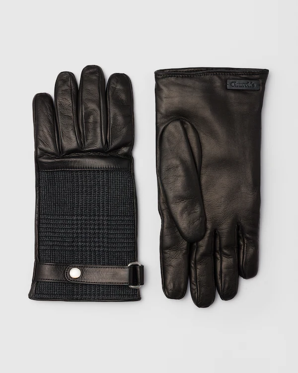 Gants Homme Nappa et Laine Prince of Wales