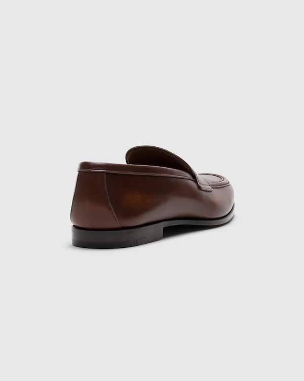Mocassin en cuir brossé fumé Rother
