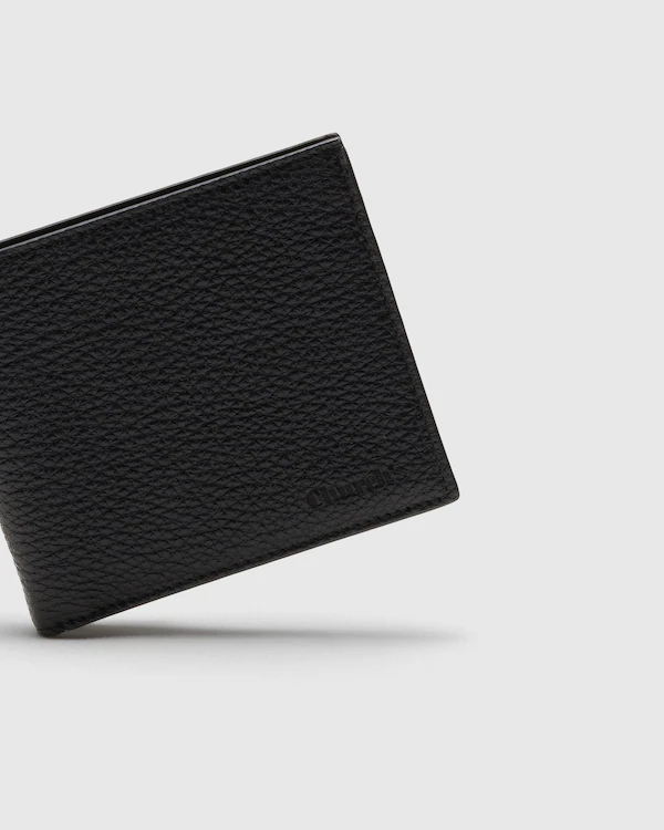 Porte-monnaie Billfold Imprimé Cerf Cuir de Veau