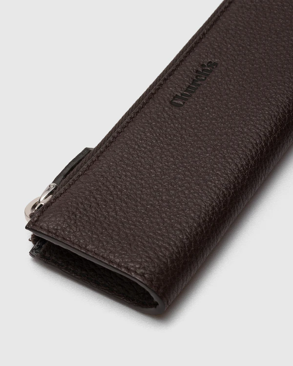 Porte-stylo en cuir de veau imprimé cerf