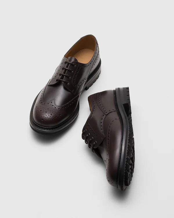 Mc Pherson LW Fumé Brushed Leather Derby Brogue