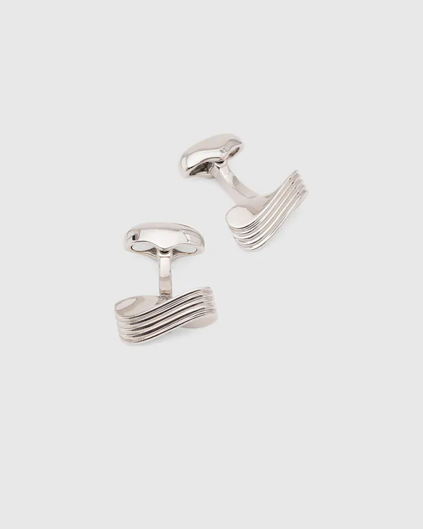 Pinceaux ondulés plaqués rhodium