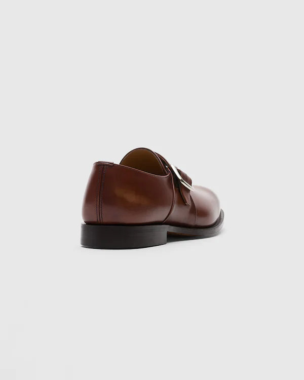 Westbury Monk Strap en cuir de veau décoloré
