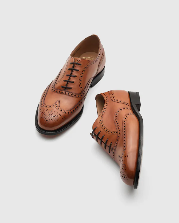 Chetwynd Brogue Oxford en cuir de veau délavé