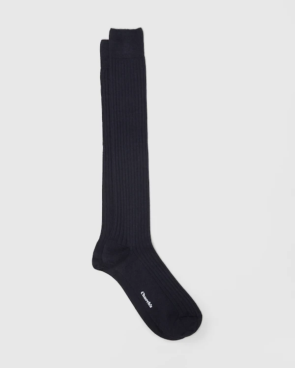 Chaussettes longues en soie et cachemire Chaussettes longues en soie et cachemire