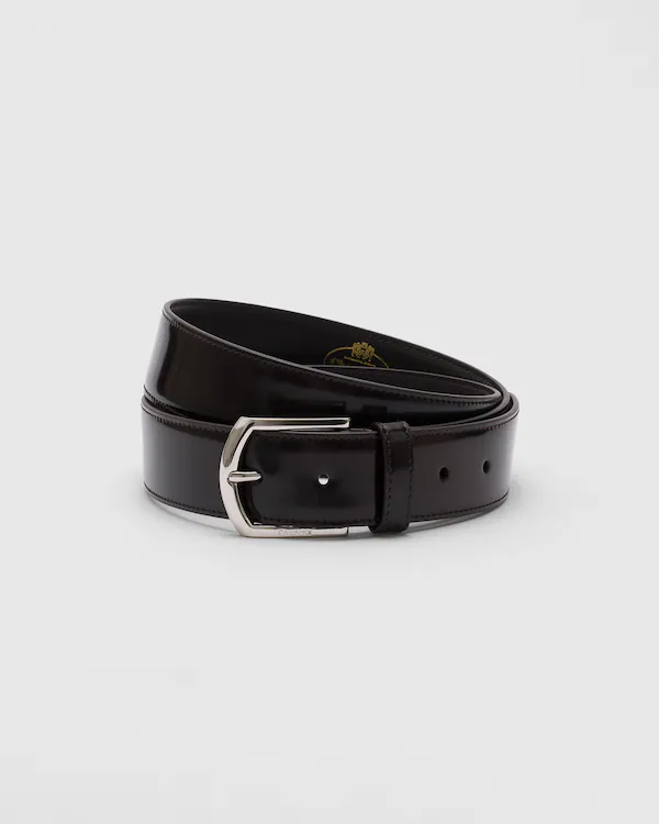 Ceinture classique à boucle, ceinture en cuir brossé