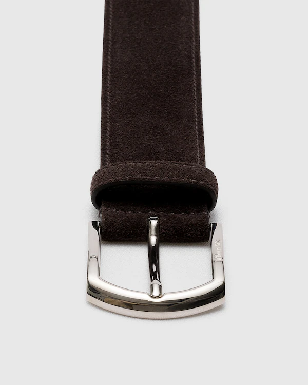 Ceinture classique à boucle en ceinture de cuir suédé