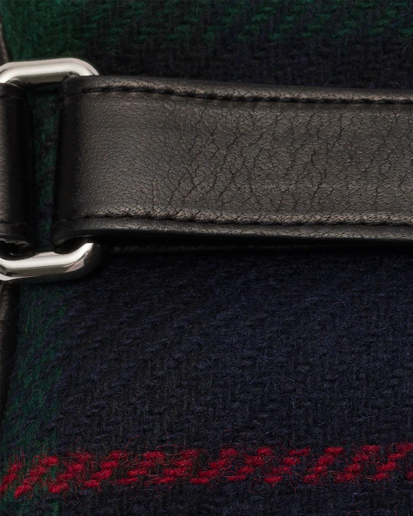 Gants Homme Nappa et Laine Tartan