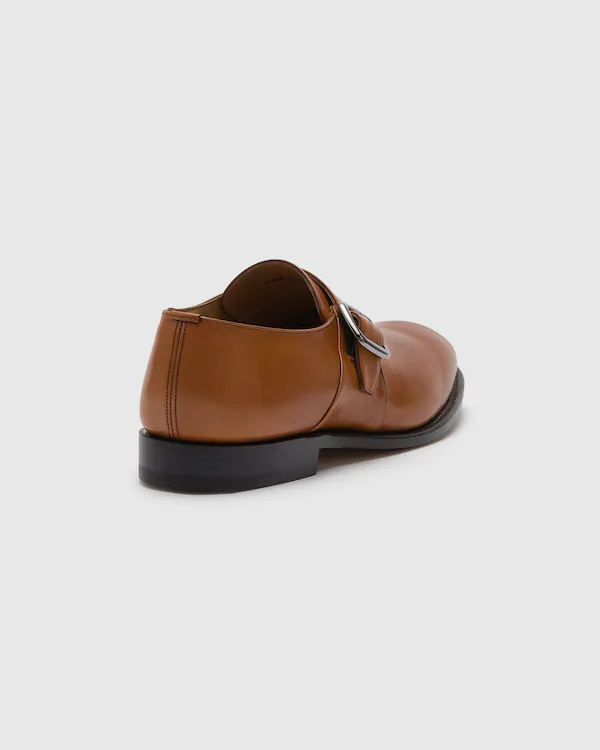 Westbury Monk Strap en cuir de veau blanchi