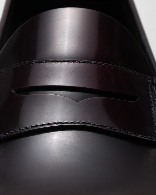 Mocassin en cuir fumé poli Rowley