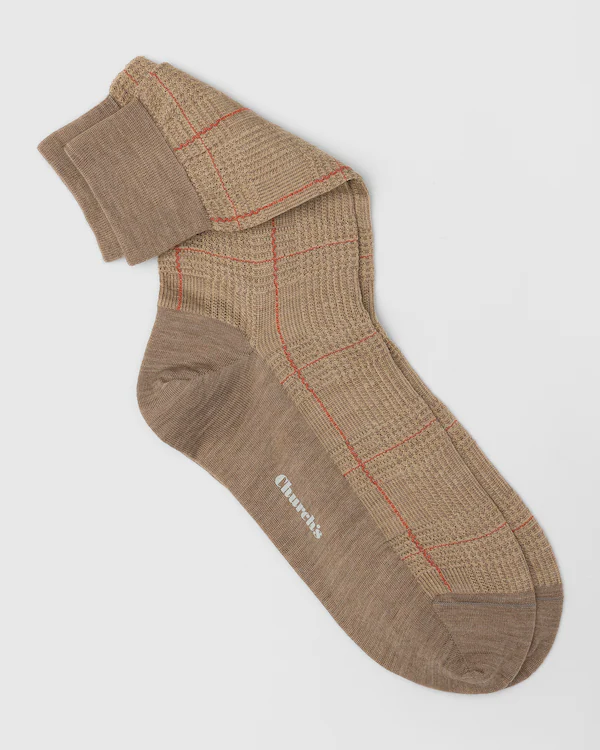 Chaussettes en laine Prince of Wales Chaussettes en laine Prince of Wales