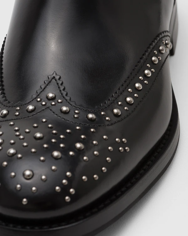 Ketsby Met. Bottes Chelsea à finition polie avec clous
