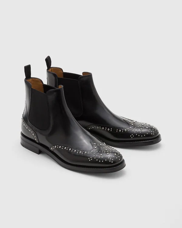 Ketsby Met. Bottes Chelsea à finition polie avec clous