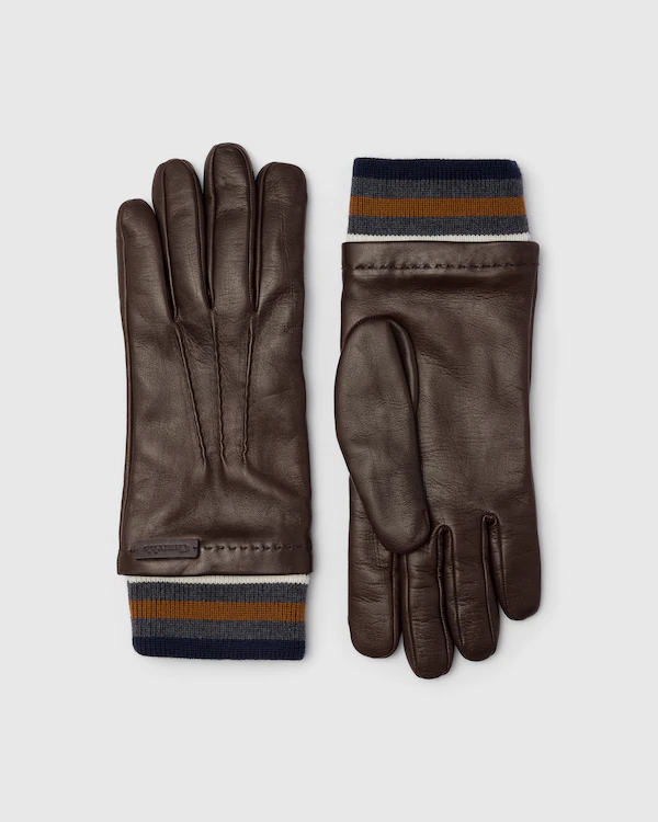 Gants Homme en Cuir Nappa et Maille