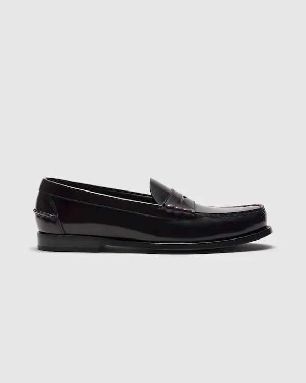 Mocassin en cuir fumé poli Rowley